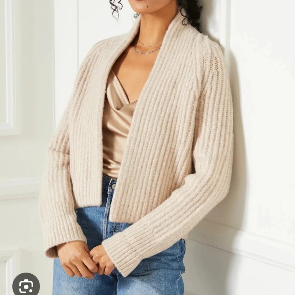 Fifteen Twenty Gray Women's Sweater Cardigan Sz M